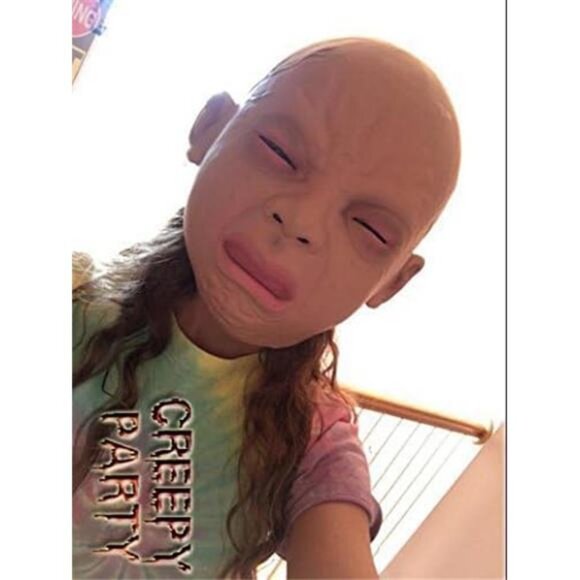 Releastic Human Mask Novelty Halloween Costume Party Latex Head Masks - Picture 6 of 7